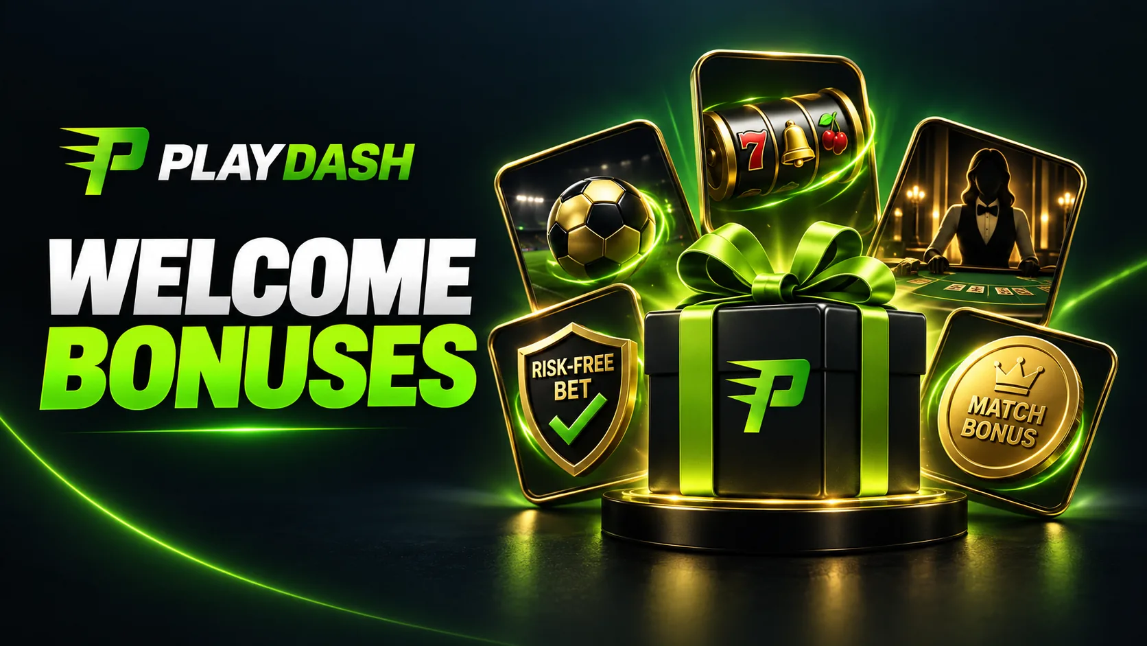 PlayDash welcome bonuses for a first deposit