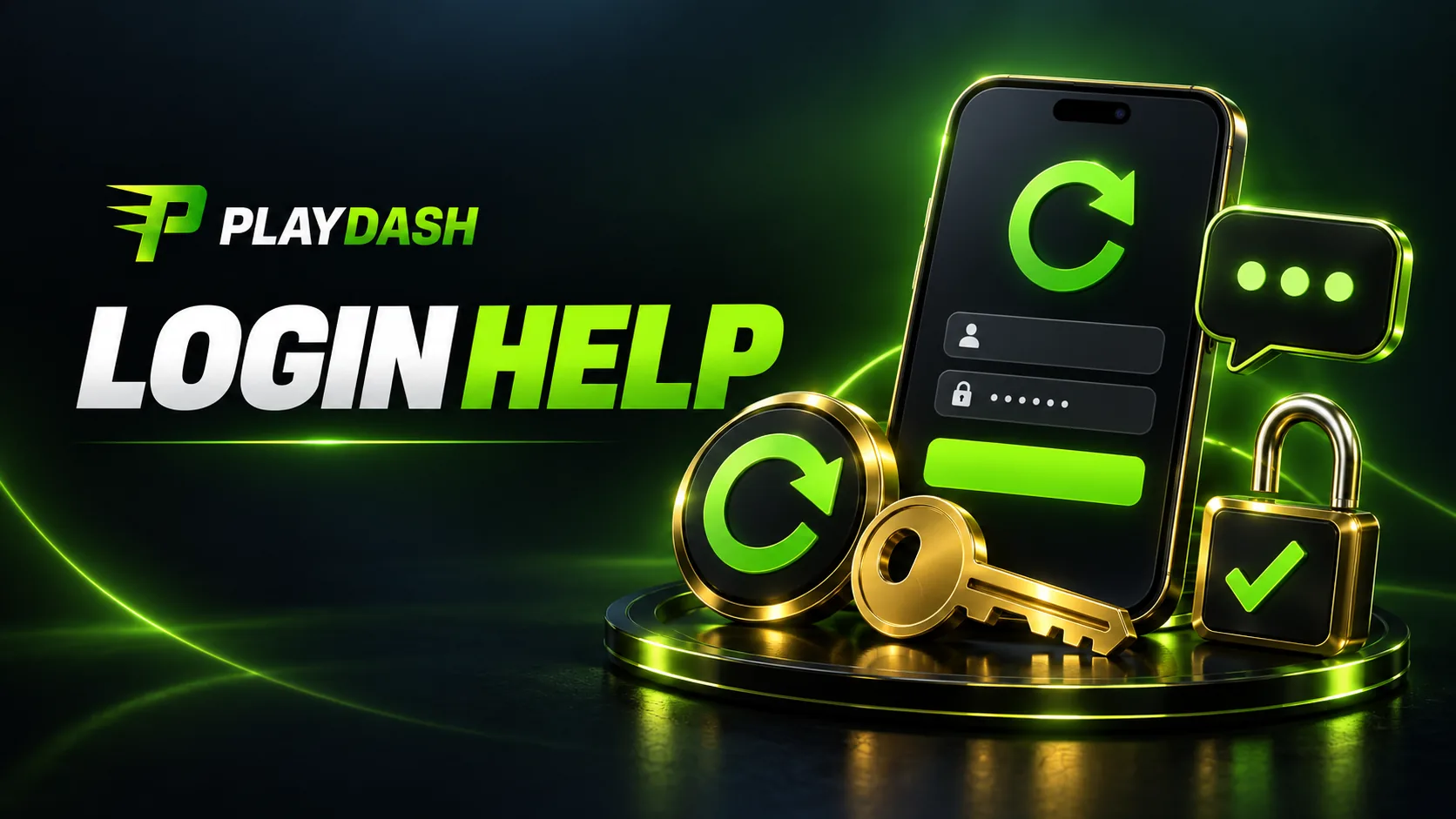 PlayDash login help and password recovery