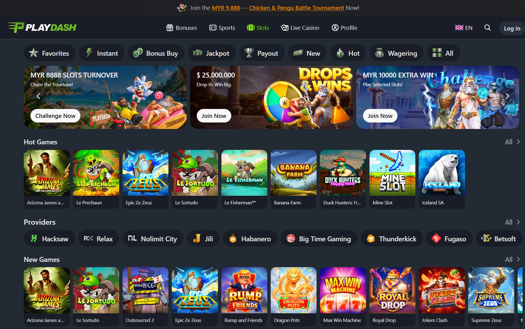 PlayDash slots