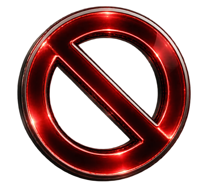 prohibition sign